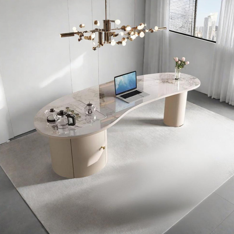 Bureau léger de style luxueux, H 29,52 po x l 78,74 po x P 29,52 po