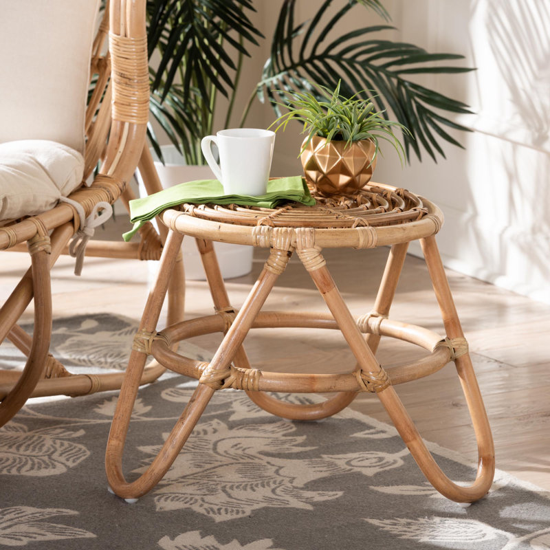 Brenndon 3 Legs Rattan End Table