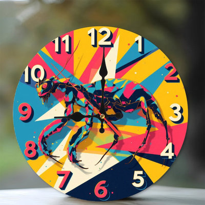 Colourful Ant Clock