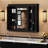 Bathroom Wall Cabinet With Mirror, 5 Shelves, 3 Doors, Mounted, Modern Style, Waterproof And - Proof, Mounted Medicine Adjustable Black Color, Definition Suitable For Bedroom-1496672924