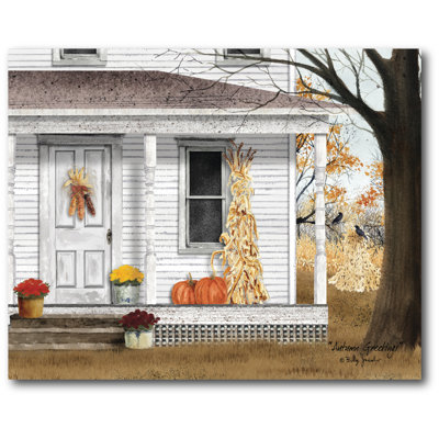 " Autumn Porch " Painting Print