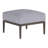 Santa Barbara Aluminum Ottoman - Slate Gray-84679676-93664096