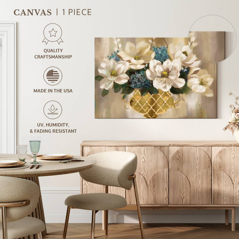 Harnek Southern Magnolia Flowers, 34" H x 51" W