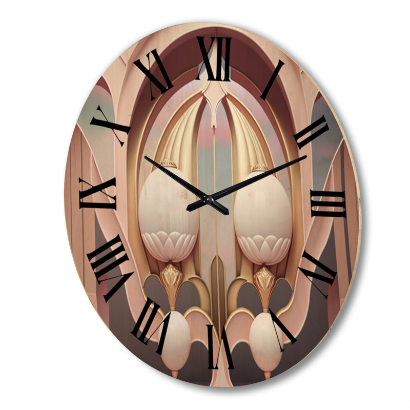 Horloge murale en bois blanc, Très grand