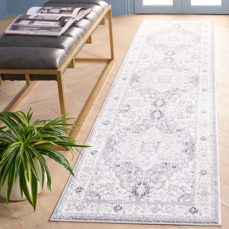 Lowrey Gray/Ivory Rug, Runner 2'2" x 9'