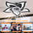 Modern Flush Mount Ceiling Fan With 25.2" Dimmable Led Light Kit, Rc, Reversible Blades, 6 Speeds - Swallow Tail