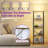 Bugarin 59" Bookcases with LED Light and Remote Control, 3 Color Temperature Column Floor Lamp