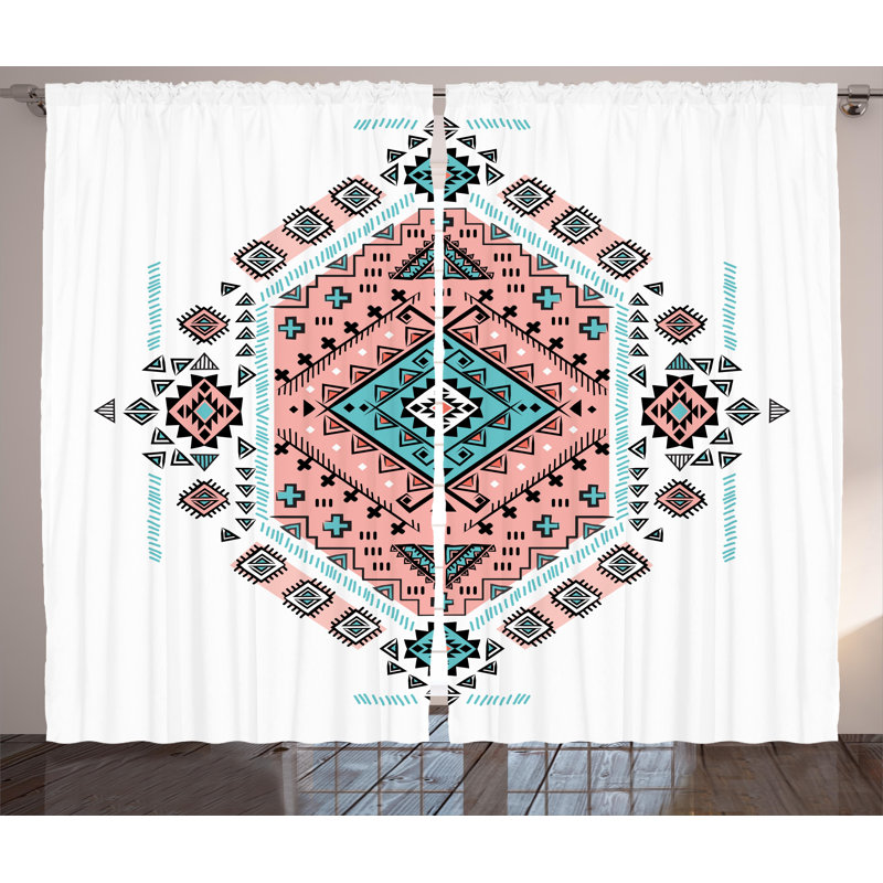 Semi Sheer Curtain Pair, 54" W x 96" L