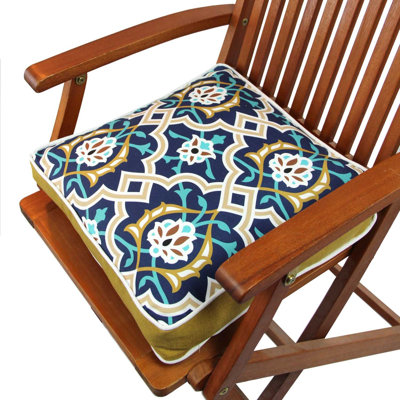 Premium Square Cushion, 16.5 x 16.5 inches, 50% Cotton / 50% Polyester | Washable & Ironable with Concealed Zip | Silicone Filling for Ultimate Comfort | Removable Cover, Perfect for Home Decor & Relaxation