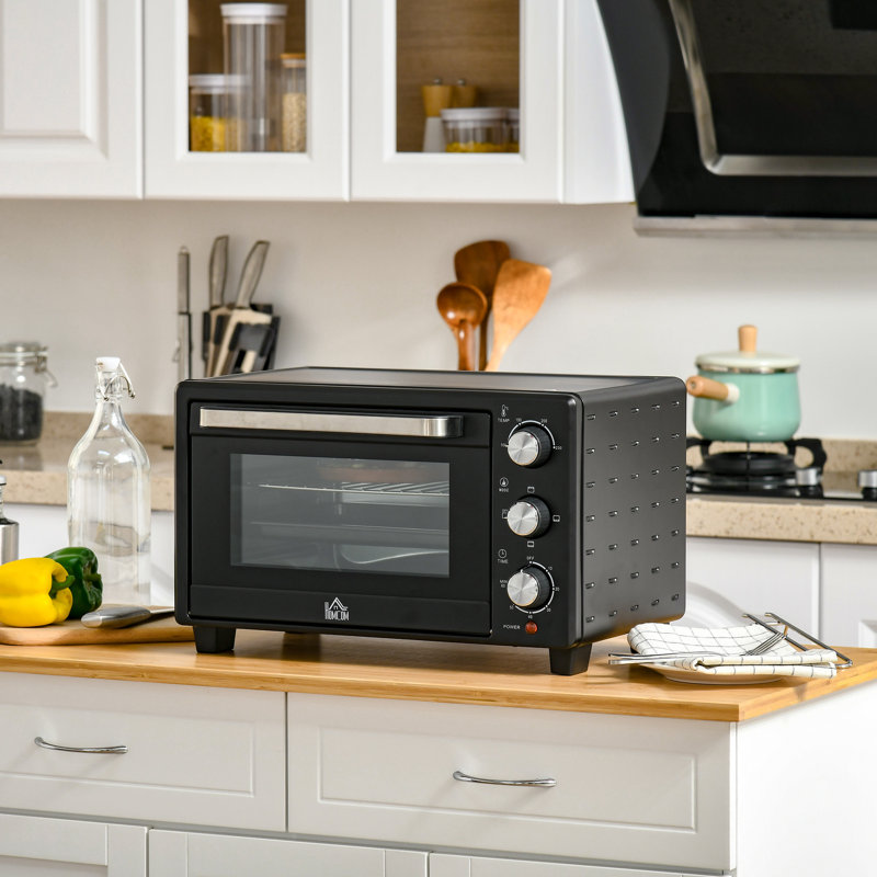 HOMCOM Toaster Oven, Black
