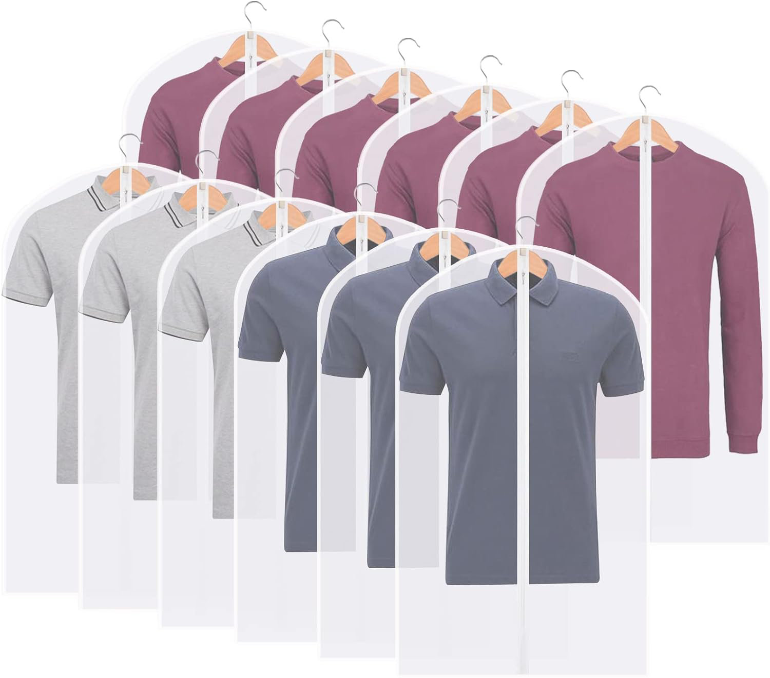 Rebrilliant Bunton 24'' Polyethylene Plastic Garment Rack Covers Wayfair