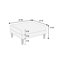 Canapé modulaire contemporain avec 4 chaises sans accoudoirs et 2 repose-pieds-7045982