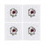 Fruit Motif Embroidered Linen Cocktail Napkins