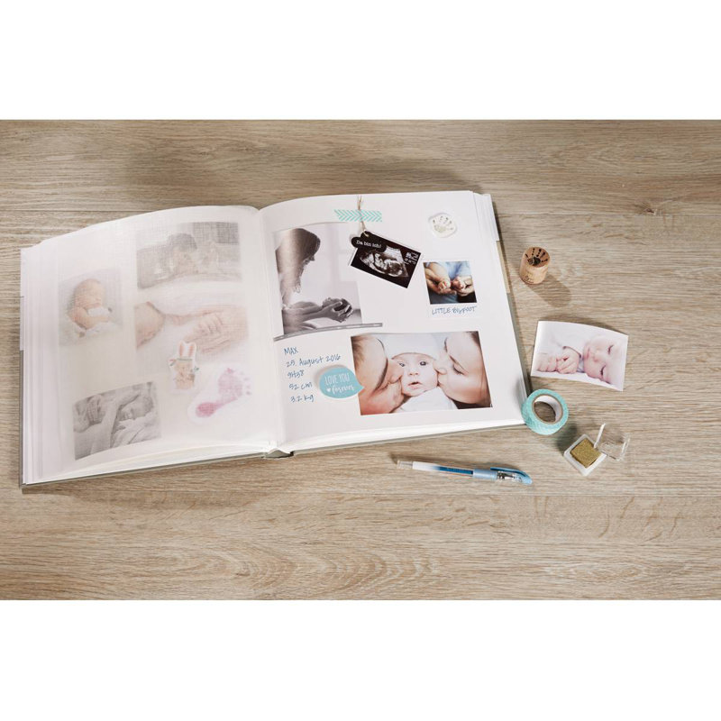 Paper No Subject Album, 31cm H x 29cm W x 4.5cm D