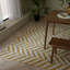 Braun Chevron Yellow Area Rug-2122864112