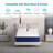 Modern Mattress With Gel Memory Foam Euro Top Cool Hybrid Individual Pocket Spring With Edge Support-183382425