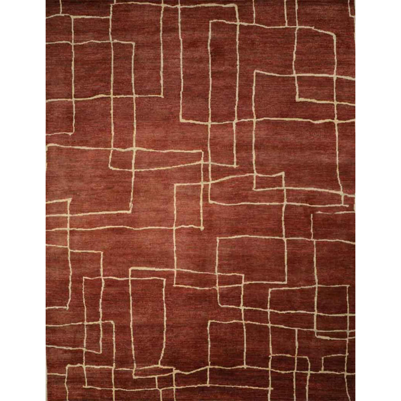 Tapis contemporain noué à la main Dover