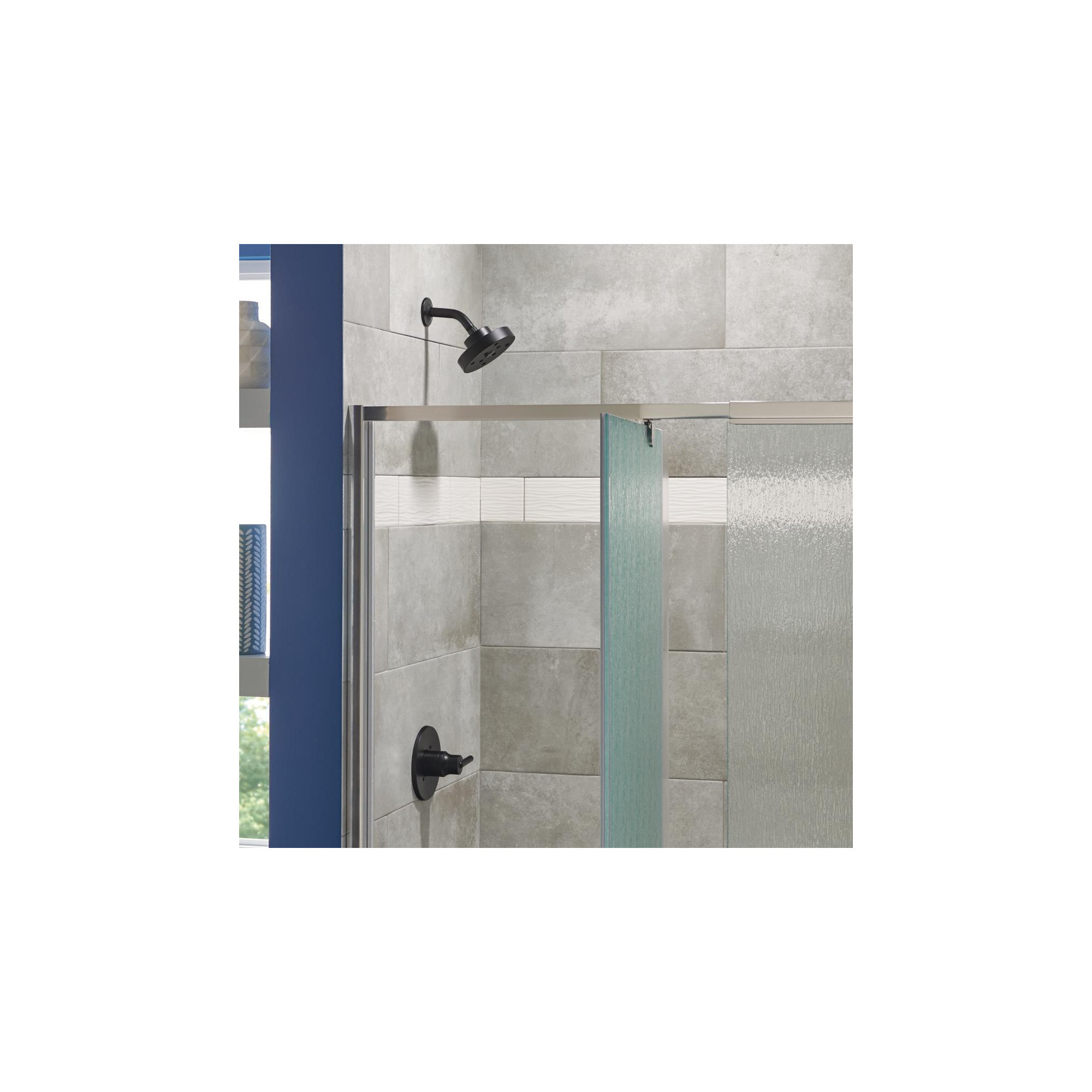Trinsic 14 Series Single-Function Shower Faucet Set, H2Okinetic Shower Valve Trim Kit, Matte Black