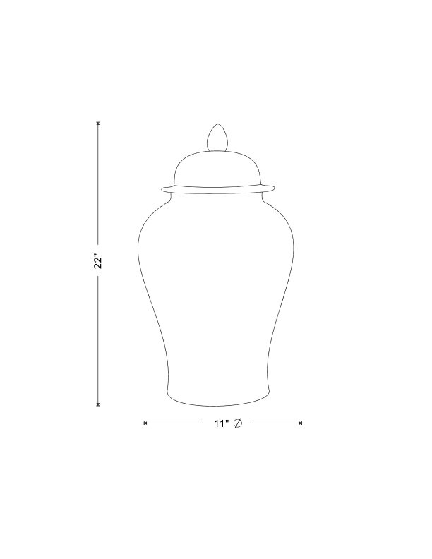 Temple Ceramic Jar
