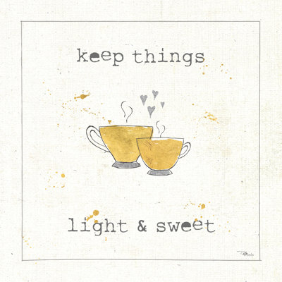 Cuisine Cuties Coffee Hearts - No Frame Painting on Canvas