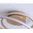 Caroljean 1 - Light 18.11'' Unique/Statement Modern Linear Dimmable White Light LED Flush Mount-1194438892