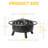 Steel Wood Burning Outdoor Fire Pit-279348576