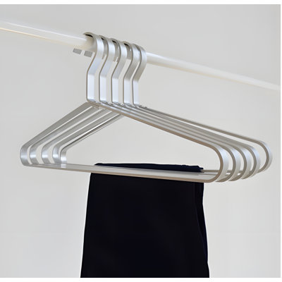 Space Aluminum Alloy Hanger - Seamless, Anti-Slip, Durable Metal Clothes Hanger For Home Use