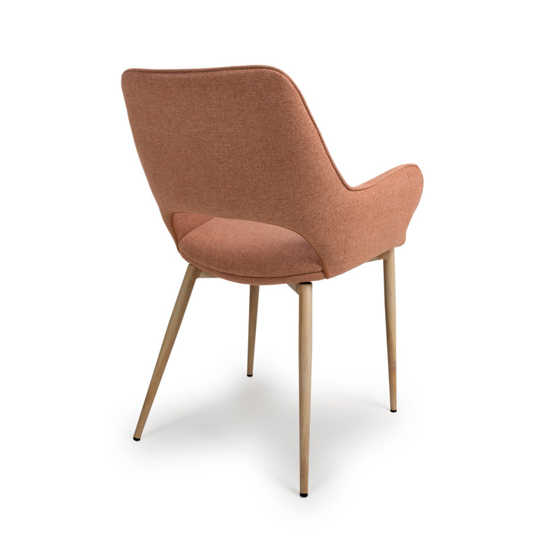 Asenath 49cm H Polyester Upholstered Armchair, Brick