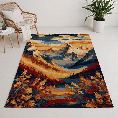Nature Brown Indoor and Outdoor Area Rug