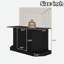 Support pour aquarium moderne avec prise de courant et armoire de rangement