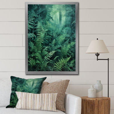 Fougère verte sur toile