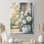 Country hortensias en pot dans la brise d'été - art mural hortensias