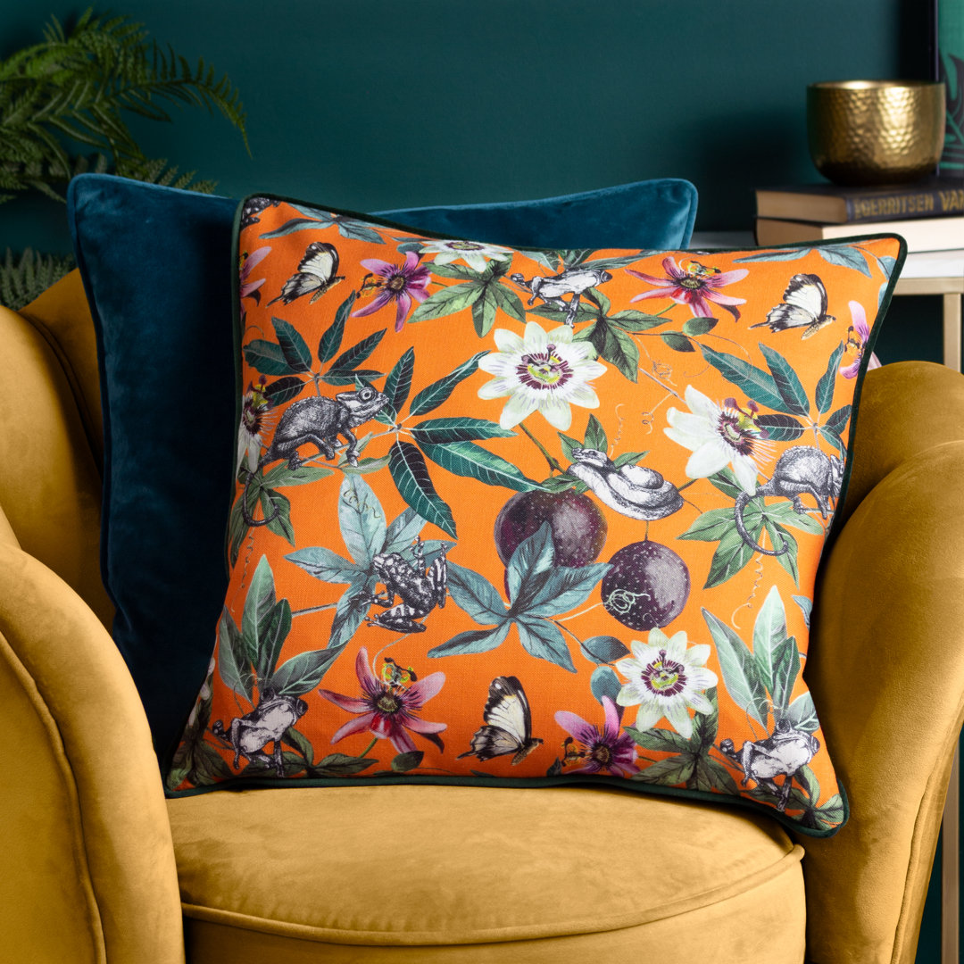 Floral Square Scatter Cushion with Filling