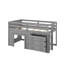 Lit mezzanine simple avec armoire et tablette-521666152