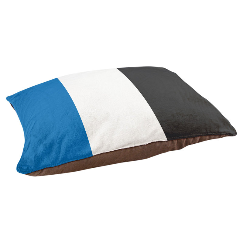 Coussin Golden State, Bleu royal / blanc / ardoise, Moyen (l 28 po x P 18 po x H 9,5 po)