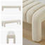 Gliese 160cm Beige Linen H-Shape Channel Tufted Upholstered Bench-524537490-524537484