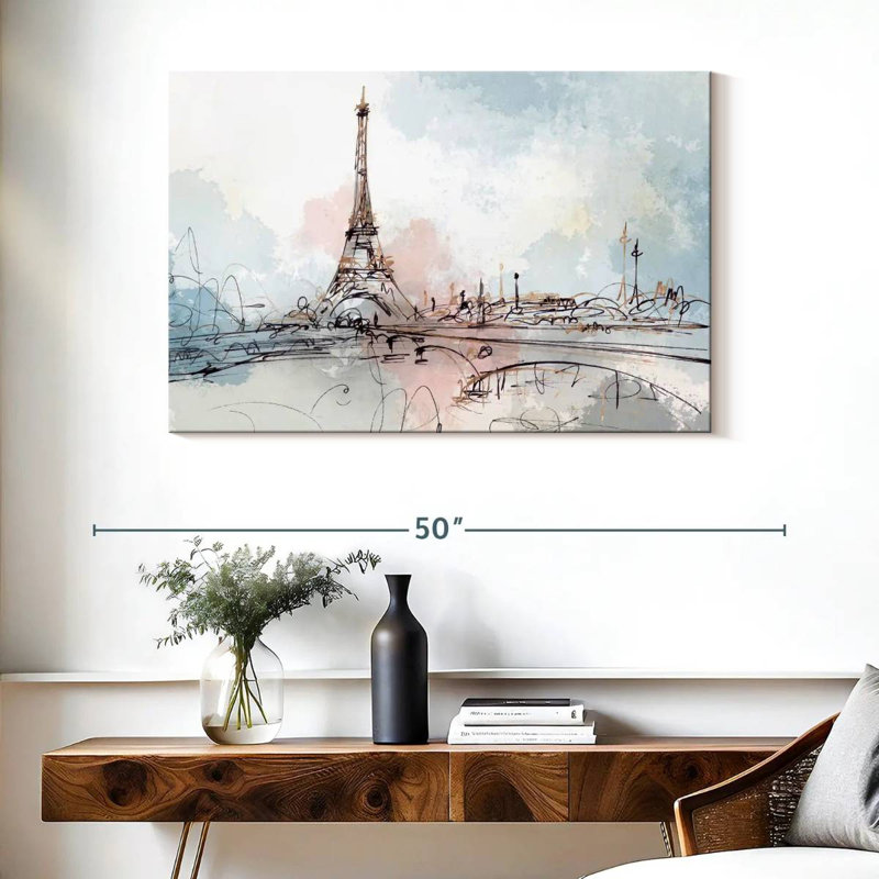 Nicci rougissant Paris, H 26 po x l 39 po