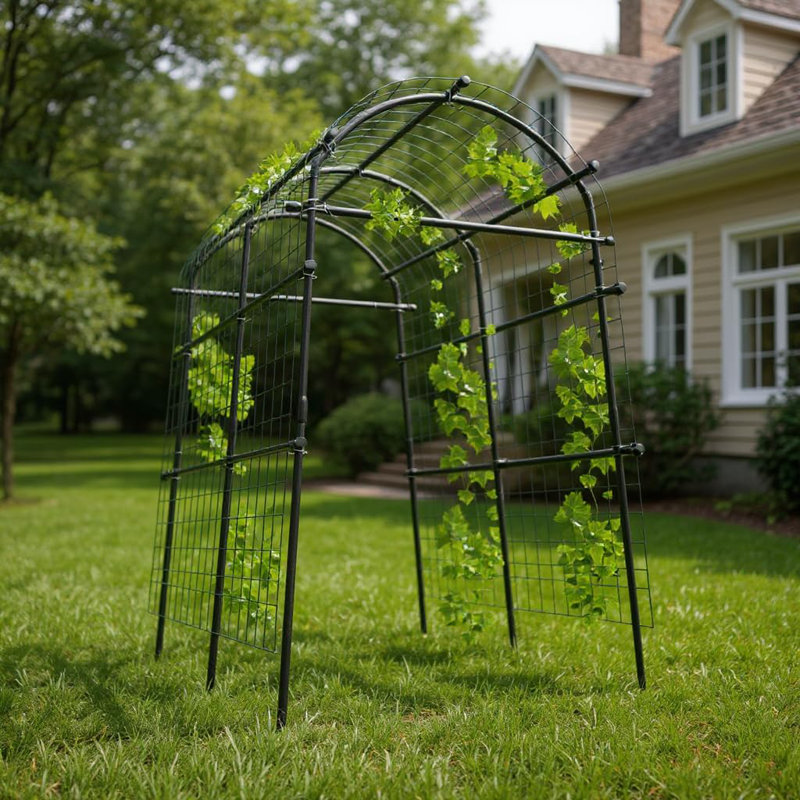 115cm W x 183cm D Metal in Black