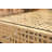 Outdoor Patio Coffee Table With Tempered Glass Top, Handwoven PE Wicker Patio Table With Metal Frame, All-Weather Rattan Coffee Table For Patio Furniture