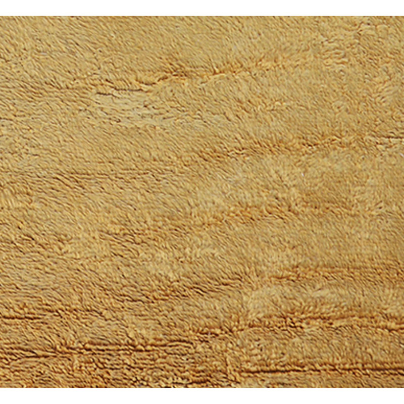 Wool Area Rug in Gold, Rectangle 2' x 3', No Pattern and Not Solid Color