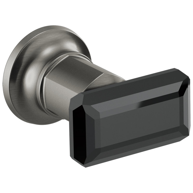 Invari® Two-Handle Wall Mount Tub Filler, Knob, Luxe Steel