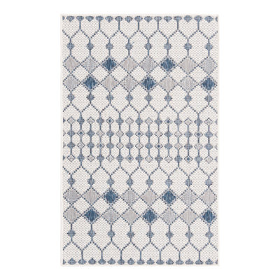 Tapis extérieur ivoire Traliccio