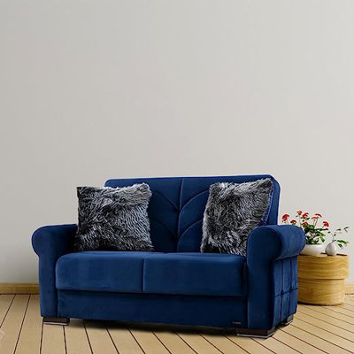 Causeuse-lit convertible en tissu Iliyka