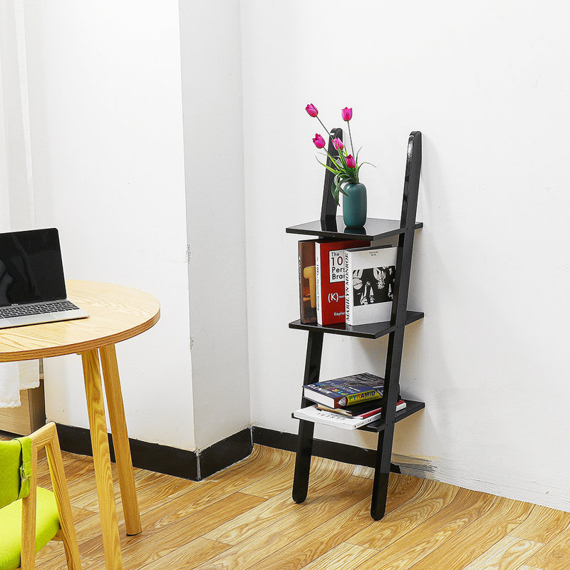 Ladder Bookcase, Black