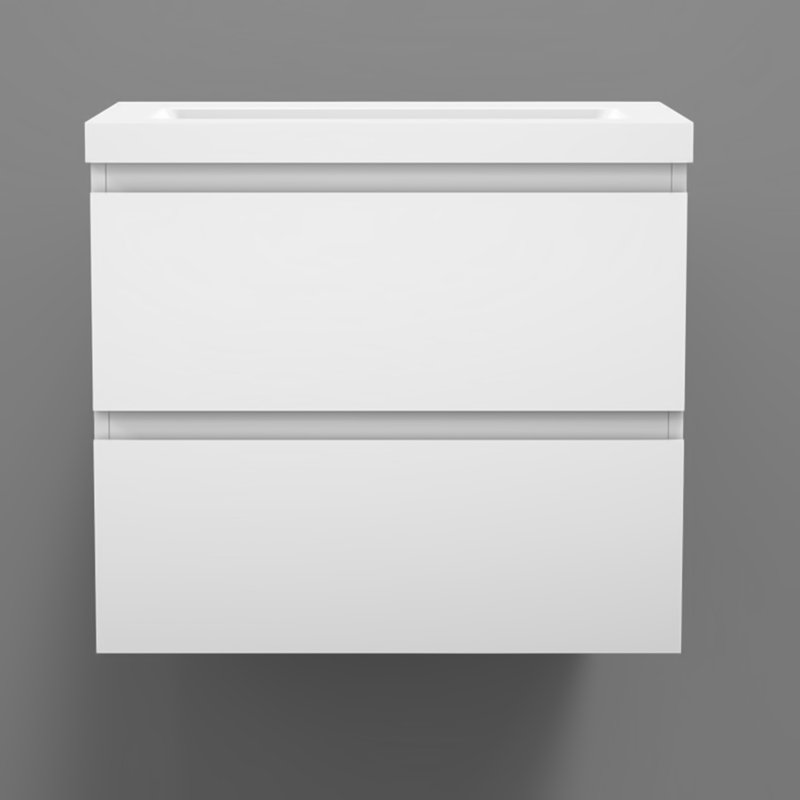 Nieberg 600mm Single Bathroom Vanity with Drop In Resin Basin