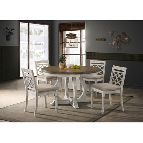 LILOLA 5 - Piece Pedestal Dining Set & Reviews | Wayfair