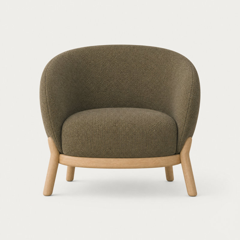 Chaise Lifa, Blanc alpin, Chêne naturel