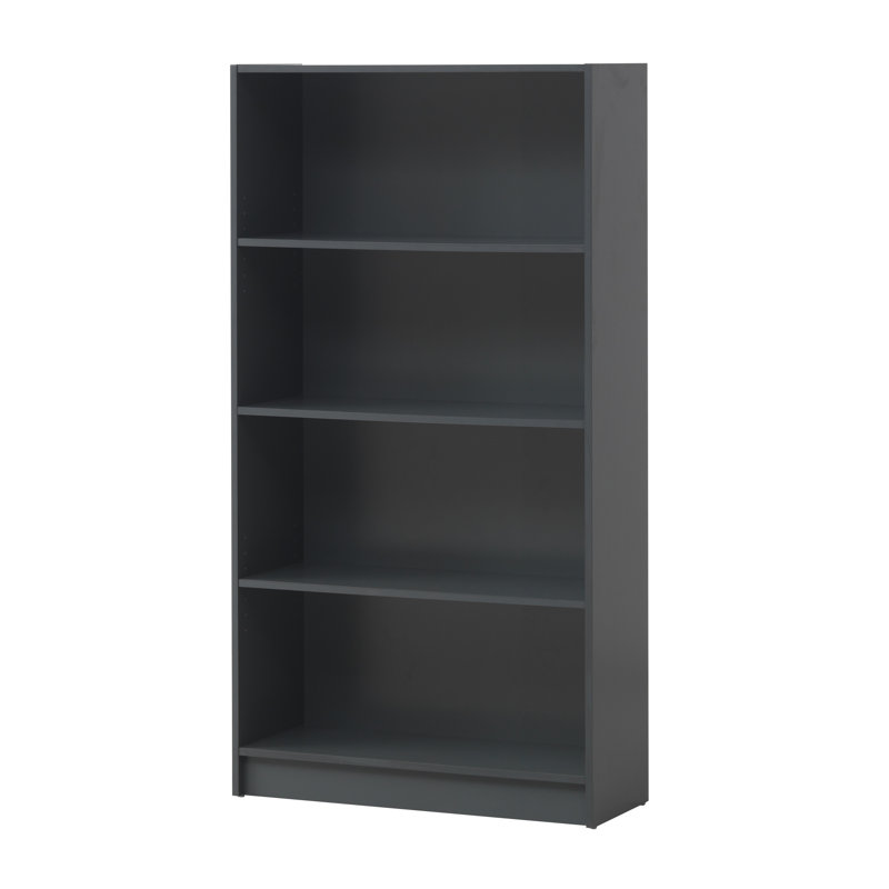 Morgan 150cm H x 80cm W Standard Bookcase, Dark Grey