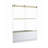 - W x 58'' H Bypass Door Frameless Tub Door with-87849791