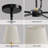 5-Light Modern Dimmable Chandelier With Fabric Shades-1573470183